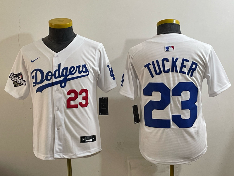 youth 2026 Los Angeles Dodgers #23 Tucker White Game Nike MLB Jersey 007